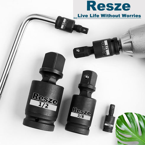 3 Pcs Universal Joint Swivel Socket Adapter Set,1/4",3/8"& 1/2"Drivers, Impact Universal Joint?U-Joint Drive Impact Grad Wobble Socket Wrench Set?...