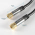 KabelDirekt – SAT Cable, Coaxial – Internet, Satellite Cable – TV/Aerial/Coax Cord with F-Connector, Metal Plug – Designed in Germany – 15ft (Radi...