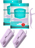 Holy Rose Portable Dental Floss Picks Dispenser - 220 Count Twin-Line Mint Flossers, Bagged Super Tuffloss, Double-line Design Action System for S...