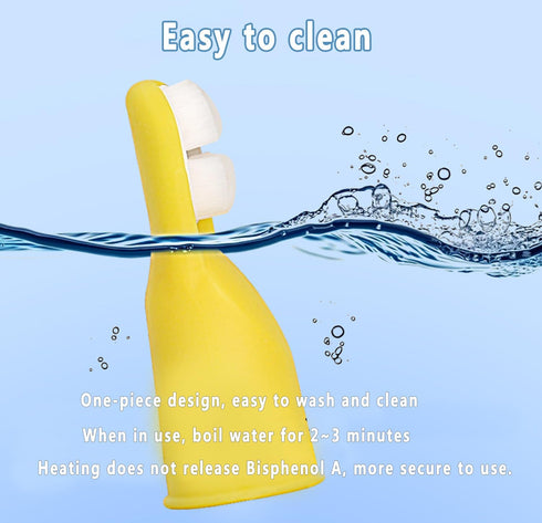 Finger Toothbrush for Toddlers 1-3,Finger toddler toothbrush age 2-4,Newborns Silicone Toothbrush,Soft Infant Oral Cleaner with Travel Storage Cas...