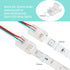 HOMELYLIFE 3 Pin LED Strip Connector Solderless 10 Pcs with 16.4ft Extension Cable 3 Conductor for Waterproof or Non-Waterproof 10mm Wide WS2811 W...