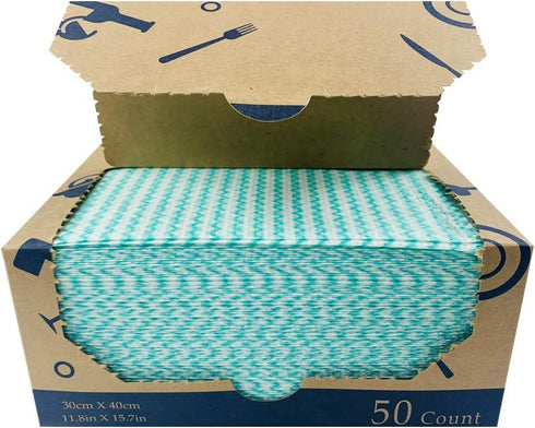 Heavy Duty Wipes Dish Cloths 50Pieces Reusable Wipes Multi-use Cleaning Cloths Towels...
