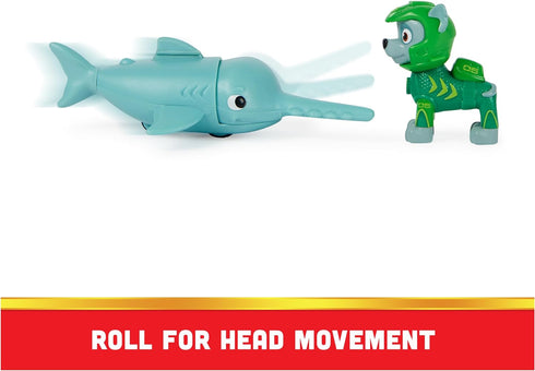 Paw Patrol, Aqua Pups Rocky and Sawfish Action Figures Set, Kids Toys for Ages 3 and up...