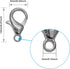 200 Pcs Lobster Clasps Curved (12x6mm) Stainless Steel Lobster Claw Clasps for Bracelet Necklace Jewelry Making Findings Fastener Hook(White k)...