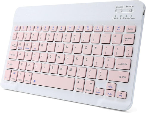 Ultra-Slim Rechargeable Bluetooth Keyboard Portable Compact Wireless Keyboard for Android Windows Samsung Galaxy Tab Tablet Smartphone Cell Phone ...