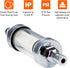 5/16 inch 9747 Inline Fuel Filter With Clear View Glass And Chrome (2)...