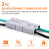 Zhushan 2 PCS 120a Battery Quick Connect/Disconnect Wire Harness Plug Connector Kit - Ideal for Cars, Trailers, Motors, and Electronics Maintenanc...