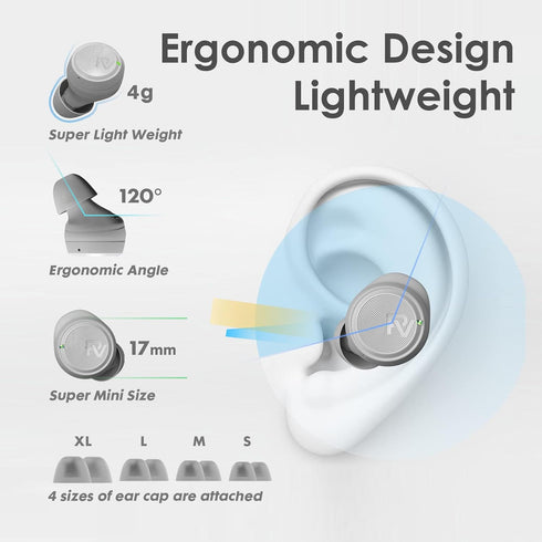 PALOVUE Wireless Earbuds, in-Ear Earphones with Bluetooth 5.3, Built-in Mic, 35H Playtime Deep Bass Stereo, with Lightweight Compact Charging Case...