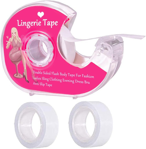 Double Sided Tape for Clothes,Waterproof Fashion Clothing Tape,Clear Strong Adhesive Body Tape for Fabric,Dress, Cloth,Gentle on Skin & Body,Trans...