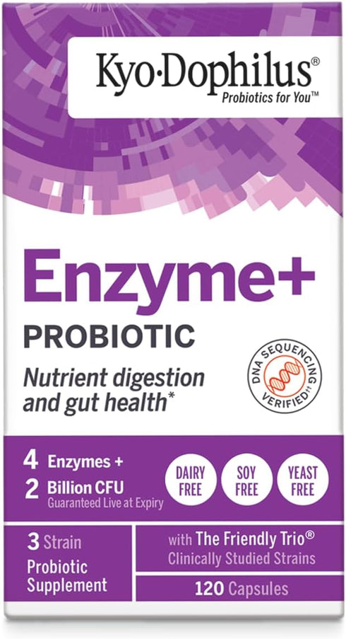 Kyo-Dophilus Probiotic Plus Enzymes, 120 Capsules...