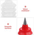 ABOOFAN 2 Pcs Cookie Icing Bottles Squeeze Writer Bottles Squeeze Bottles with Couplers and Stainless Steel Tips Clear Dispenser Decorating Cookie...