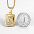 Trendsmax Initial A-Z Letter Pendant Necklace Mens Womens Capital Letter Yellow Gold Plated Stainless Steel Box Chain 22inch...