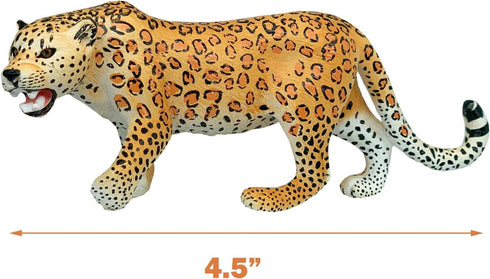 Gemini&Genius Jaguar Toys, Safari Animal Cheetah Toys, Leopard Family Playset Figures, Wildlife World Models, Birthday Cake Toppers or Gifts for K...