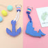 Floating Key Chain 2Pcs Floating Key Chains EVA Dolphin and Anchor Keyring Water Buoyant Keychain Floating Boat Keyrings for Boating Kayak Fishing...