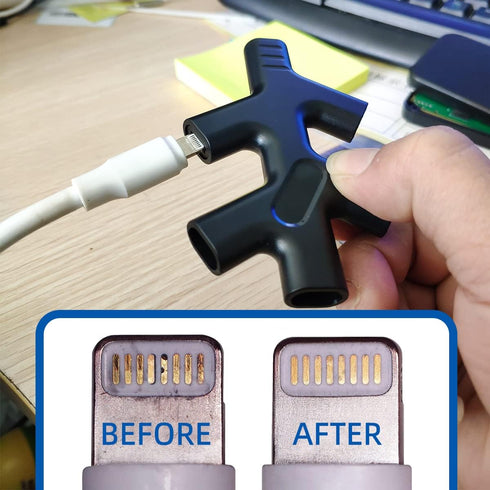 iPhone Cleaning Kit,iPhone Charging Port Cleaning Tool,Restore Tool for iPad Pro Watch Cell Phone Charging Port......