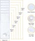 Adjustable Sliding Window Seal with Tube for Portable Air Conditioner New 35 * 152cm-US...