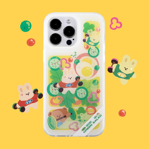 Designer Cartoon Phone Case Compatible with iPhone 13/14/15 Pro/Max, Recycled TPU & PET Material, Anti-Yellowing Scratch-Resistant and Shockproof ...