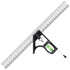 12" Metric Combination Square Ruler for Electricians and Carpenters, 45-90 Degree Marking Square, Bubble Level, Square Tool, Woodworking Square, C...