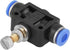 10Pcs/Set Pneumatic Speed Valve Air Valve Pneumatic Hose 6mm Throttle Valve Check Valve Pneumatic Throttle Valve Push In Speed Controller Air Cont...