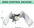 Owls to Keep Birds Away: 4Pcs Fake Owls with Reflective Tape for Garden Patio, Bird Scare Reflective Hanging Decoration to Keep Birds Pigeon Woodp...