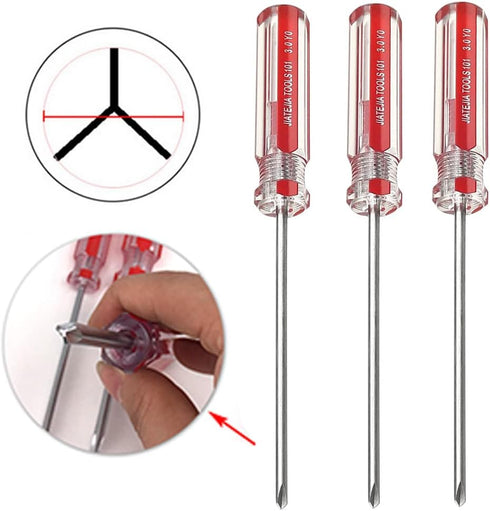 Auniwaig Y Tip Screwdriver, Magnetic Spanner Screwdriver, 45# Steel Tri-wing Screwdriver Set, 3mm Tip Dia, Repairing Tool For Hand-making, Automot...