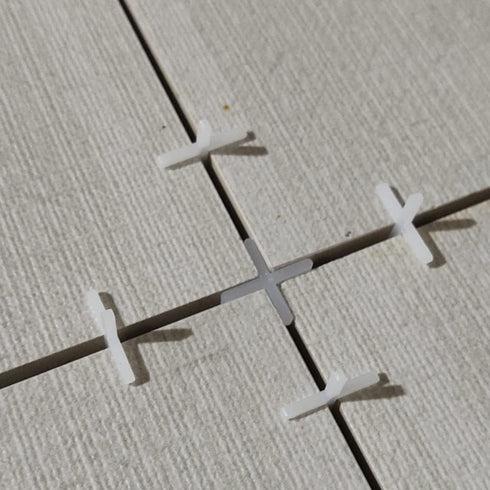 500 Pieces Tile Spacers Tiles Leveler Spacers Tile Levelers Wall Floor Cross Spacers Tile Separators for Ceramic Tile and Stone Installation (1.5m...