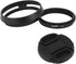 Haoge LH-X53B 3in1 Lens Hood with Adapter Ring with Cap Set for Fujifilm X100VI Fuji FinePix X70 X100 X100S X100T X100F X100V Camera Black replace...