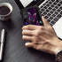 Case for Cricket Icon 5/att motivate 4 Phone Case with Screen Protector (Tempered Glass),Slim TPU Rugged Corners Bumper Cover for Men Women-Purple...