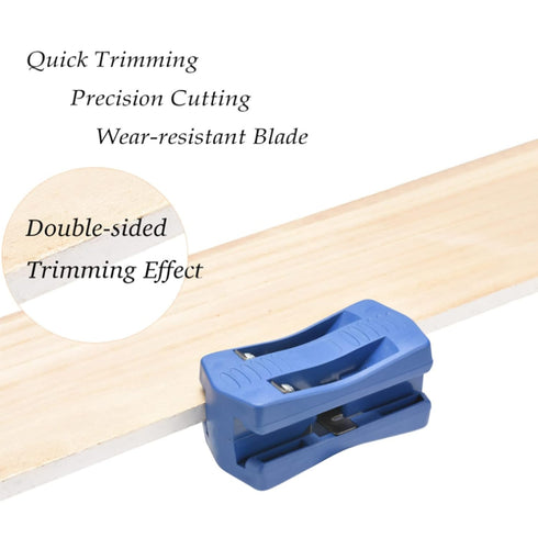 Banding Trimmer Machine Kit, Band Cutter Manual Trimming Woodworking Tool for Bend Melamine Board, Veneer, Plastic, PVC...