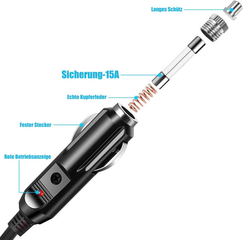 DC 8 mm Car Charging Cable, DC7909 7.9 x 5.5mm Car Cigarette Lighter Cable for Bluetti EB70 EB3A Powerstation......