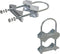 2 PCS Stainless Steel Antenna Mount Clamp U-Bolt Mounting Hardware Antenna Mast Clamp V Jaw Bracket Accessories for TV CB Ham Outside Home Antenna...