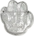 PinMart's Silver Rhinestone Animal Paw Print School Mascot Brooch Pin...