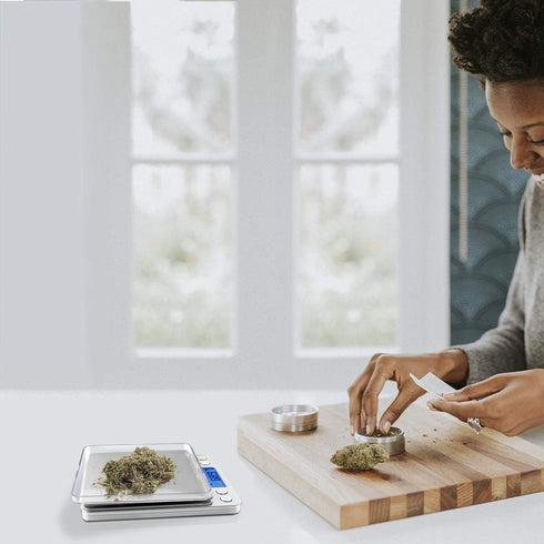 Fuzion Digital Gram Scale .01 Gram Accuracy, 500g Small Jewelry Scale, Mini Kitchen Food Scale for Herb, Powder, Gold, Coin - Weight Gram and Oz...