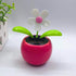Rose Red Solar Dancing Flower Car Dashboard Decorations - Funny Solar Powered Dancing Flower Pot Flower Swinging Toy for Car Decor Funny Gifts for...