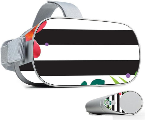 MightySkins Skin Compatible with Oculus Go Mobile VR - Tropical Stripes | Protective, Durable, and Unique Vinyl Decal wrap Cover | Easy to Apply, ...