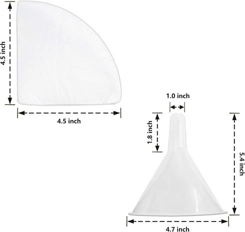 Birllaid Non Woven Filter Cones Filter Cooking Oil Clean Filtering Deep Fryer, Package of 1 Cone Holder and 50 Filter Cones...