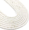 380pcs White Clay Beads Chip Strip 6mm Flat Round Polymer Disk Loose Spacer Heishi Beads for Handmade DIY Jewelry Making Bracelets Flat Polymer Cl...