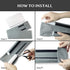 Waterproof Twin Door Draft Stopper Adjustable Size 30" to 36" Weather Stripping Noise Blocker Window Breeze Blocker...
