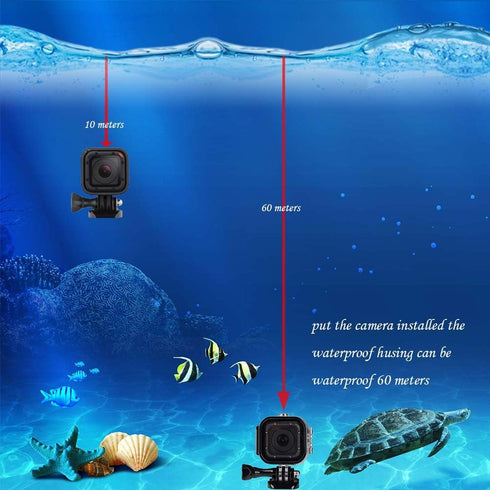 Suptig Replacement Waterproof Case Protective Housing for GoPro Hero Session Hero4 Session Hero5 Session Camera for Underwater Use Water Resistant...