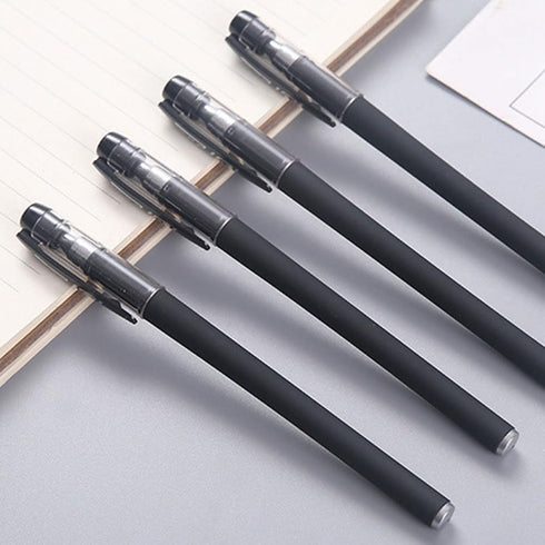 VILLCASE Black Gel Pens, 20pcs Fine Point Black Ink Pens Bulk, Stick Gel Ink Pens, Smooth Writing Pens 0.5mm Black Ballpoint Pens for School Offic...