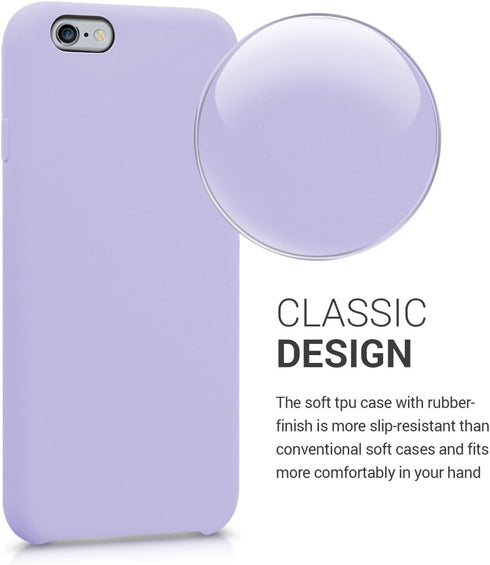 kwmobile Case Compatible with Apple iPhone 6 / 6S Case - TPU Silicone Phone Cover with Soft Finish - Lavender...