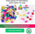 3000 PCS Polymer Clay Beads for Bracelets Making, Flat Clay Beads Kit, Spacer Beads Vinyl Heishi Beads for Valentine's Day Jewelry Making (Love)...