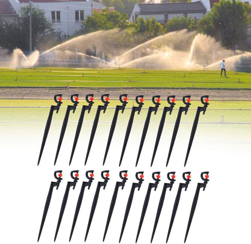Irrigation Sprinkler, 20Pcs G-Type 360 Degree Sprinkler Nozzle Plants Watering Spray Nozzle Lawn Watering Dripper System...