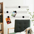 Magnetic Board Frameless Stainless Iron Strips, Magnetic Strips with Adhesive Backing Magnet Board Magnetic Bulletin Bar Board Memo Board with 10 ...