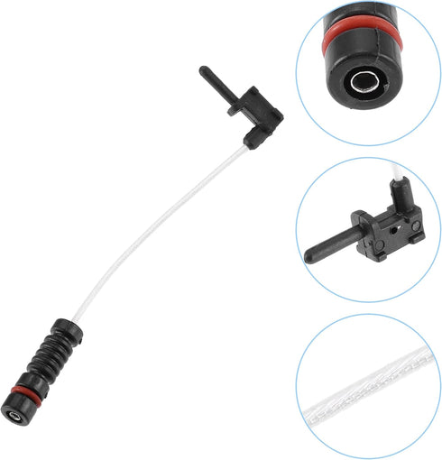 ACROPIX Car Brake Pad Sensor Front Rear Disc Brake Pad Wear Indicator Sensor Fit for Mercedes-Benz C230 - Pack of 4 Black White...
