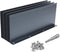 4 Pack Aluminum Gutter Valley Splash Guard,Keep Water from Overshooting The Gutter,for Valley,Corner,or Straight,10 inch Each Piece,Grey...