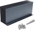 4 Pack Aluminum Gutter Valley Splash Guard,Keep Water from Overshooting The Gutter,for Valley,Corner,or Straight,10 inch Each Piece,Grey...