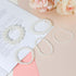 5 Pcs White Pearl Bracelets for Women, White Stretch Bridesmaid Pearl Bracelets Bridal Wedding Elastic Bracelets Stackable Faux Pearl Bracelets fo...