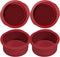 4 inch Silicone Round Cake Pans Set of 4, Non-stick Easy Releasing Mini Cake Pans, Flexible BPA Free Silicone Baking Mold Pans for Layer Cake, Min...