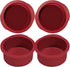 4 inch Silicone Round Cake Pans Set of 4, Non-stick Easy Releasing Mini Cake Pans, Flexible BPA Free Silicone Baking Mold Pans for Layer Cake, Min...